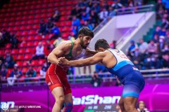 کشتی آزاد قهرمانی آسیا- محسن مصطفوی و دیپاک پونیا